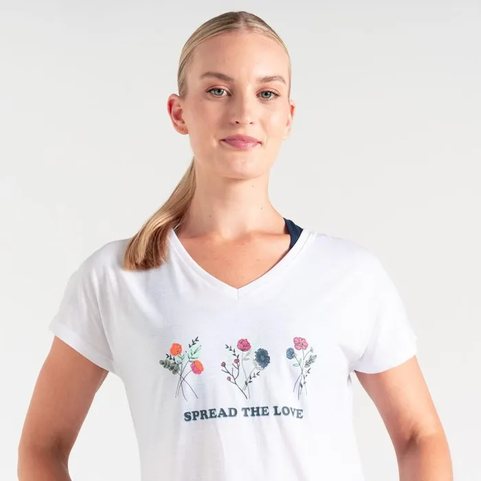 Calm TShirt White Women Dare 2b Graphic TShirts