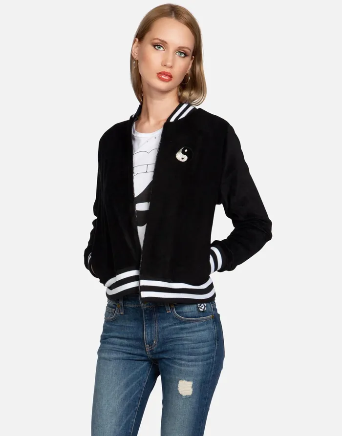 Cambria Biting Lip Yin Yang Black Women039s Lauren Moshi Jackets