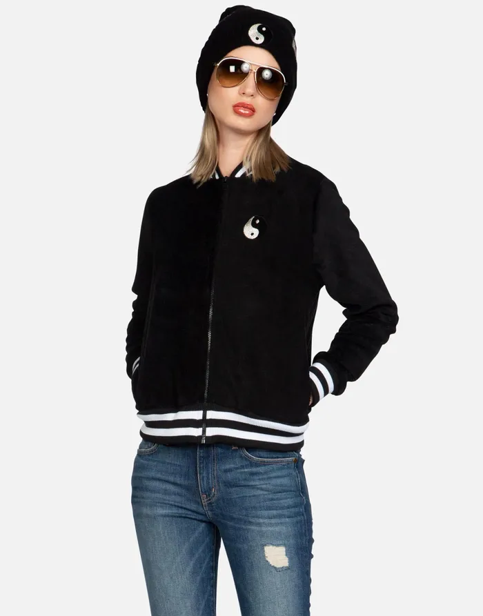 Cambria Biting Lip Yin Yang Black Women039s Lauren Moshi Jackets