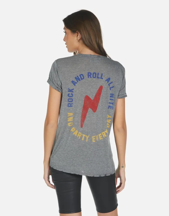 Capri Kiss Lip Heather Grey Women039s Lauren Moshi Short Sleeve