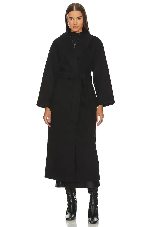 Carla Coat Coal Black Women Lovers Friends Jackets and Coats Carla Coat Coal Black Women Lovers Friends Jackets and Coats