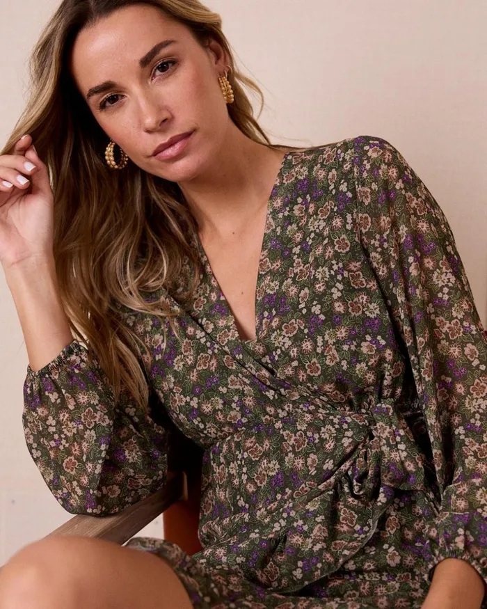 Carnation Flowers Dress Green Forest Women Polin Et Moi Dresses And Jumpsuits Carnation Flowers Dress Green Forest Women Polin Et Moi Dresses And Jumpsuits