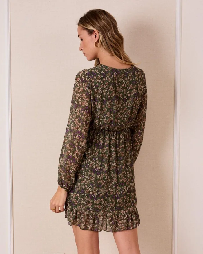 Carnation Flowers Dress Green Forest Women Polin Et Moi Dresses And Jumpsuits Carnation Flowers Dress Green Forest Women Polin Et Moi Dresses And Jumpsuits
