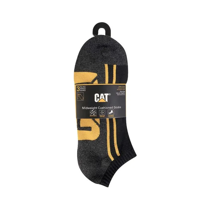 Cat Footwear Half Cushion Quarter Sock 3Pack Men Hats and Accessories