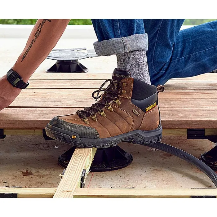 Cat Footwear Threshold Waterproof Steel Toe Work Boot Men Boots