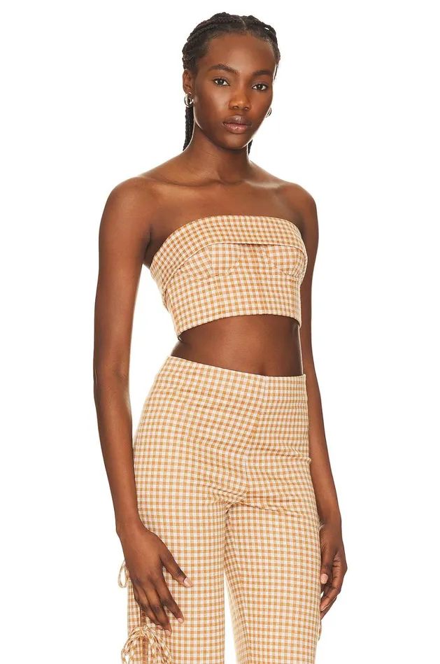Chelsea Top Brown and White Women Lovers Friends Tops