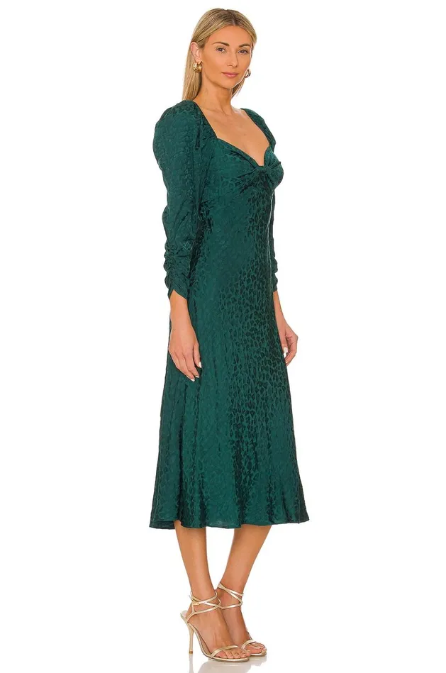 Cheyanne Midi Dress Dark Jade Green Women Lovers Friends Dresses