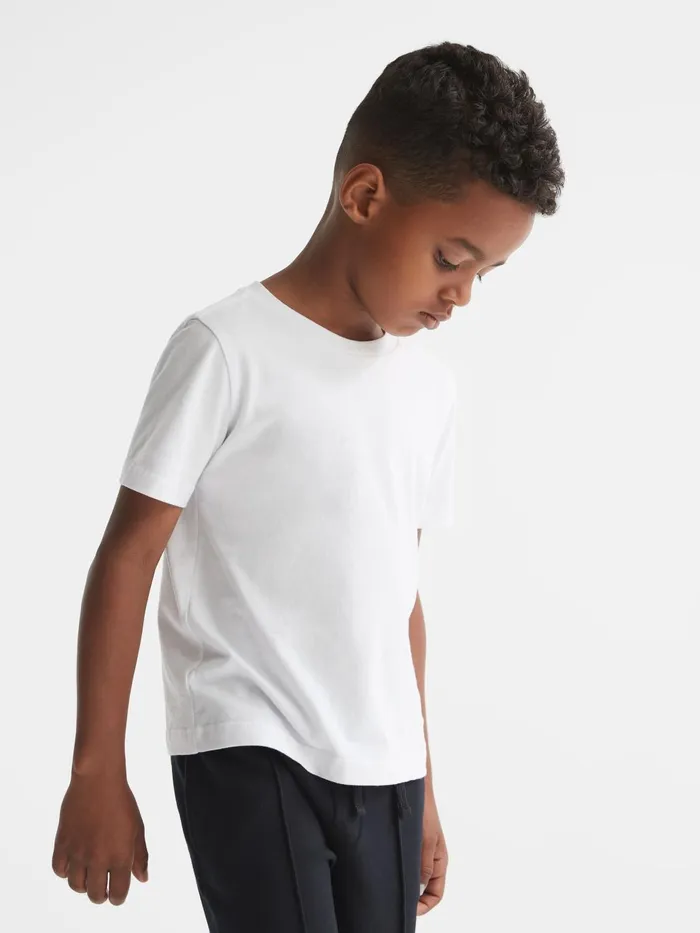 Children Bless Crew Neck TShirt White Reiss TShirts