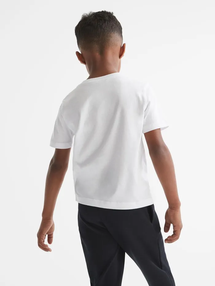 Children Bless Crew Neck TShirt White Reiss TShirts