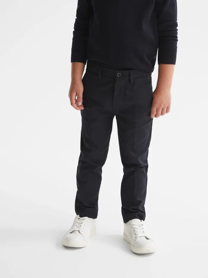 Children Eastbury Slim Fit Chinos Navy Reiss Trousers