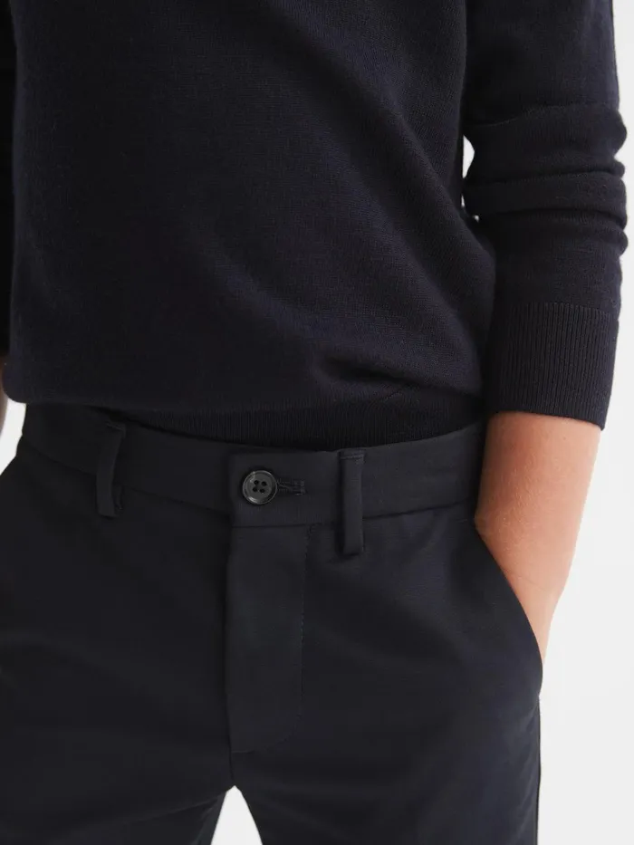 Children Eastbury Slim Fit Chinos Navy Reiss Trousers