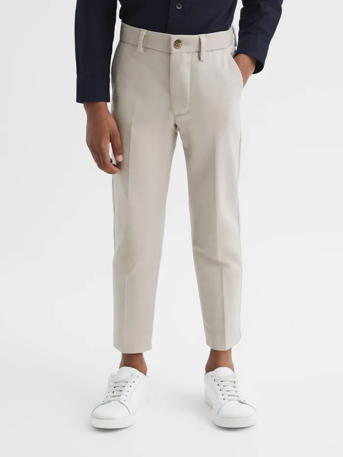 Children Eastbury Slim Fit Chinos Navy Reiss Trousers