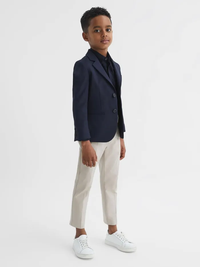 Children Eastbury Slim Fit Chinos Navy Reiss Trousers
