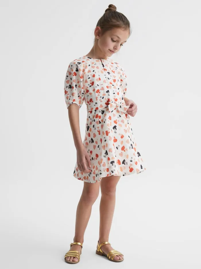 Children Freeda Linen Dress Ivory Reiss Dresses and Jumpsuits