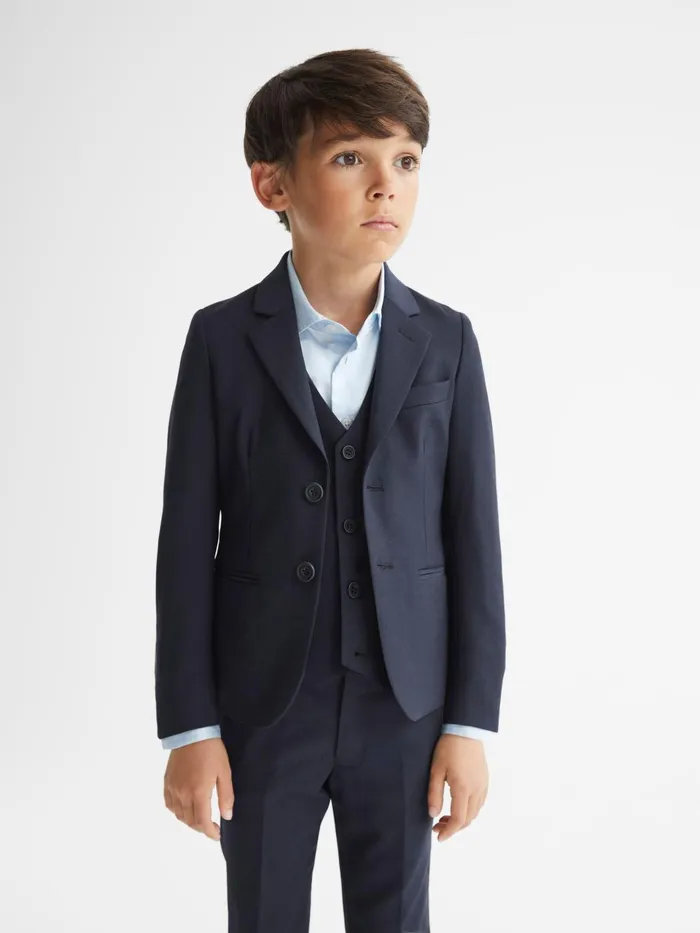 Children Hope Modern Fit Mixer Blazer Navy Reiss Coats and Jackets