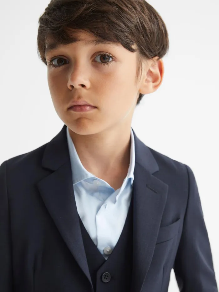 Children Hope Modern Fit Mixer Blazer Navy Reiss Coats and Jackets