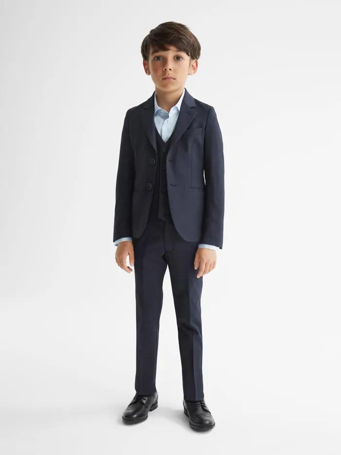 Children Hope Modern Fit Mixer Blazer Navy Reiss Coats and Jackets