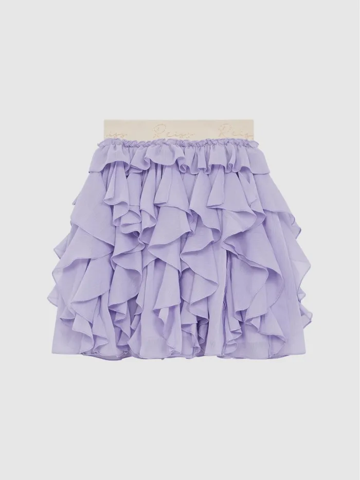 Children Lola Ruffle Tulle Skirt Lilac Reiss Skirts