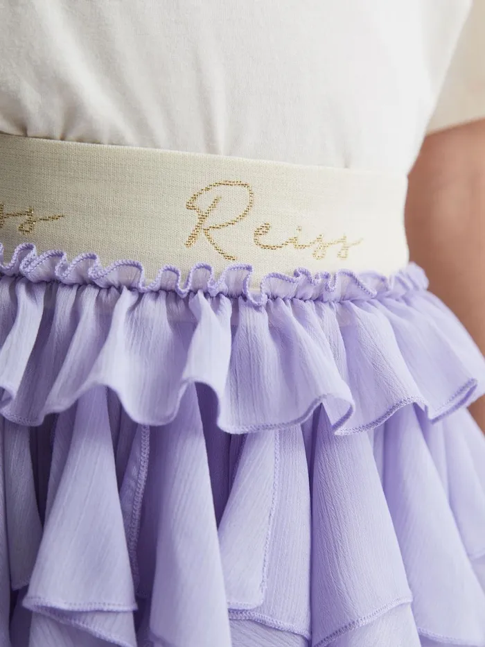 Children Lola Ruffle Tulle Skirt Lilac Reiss Skirts
