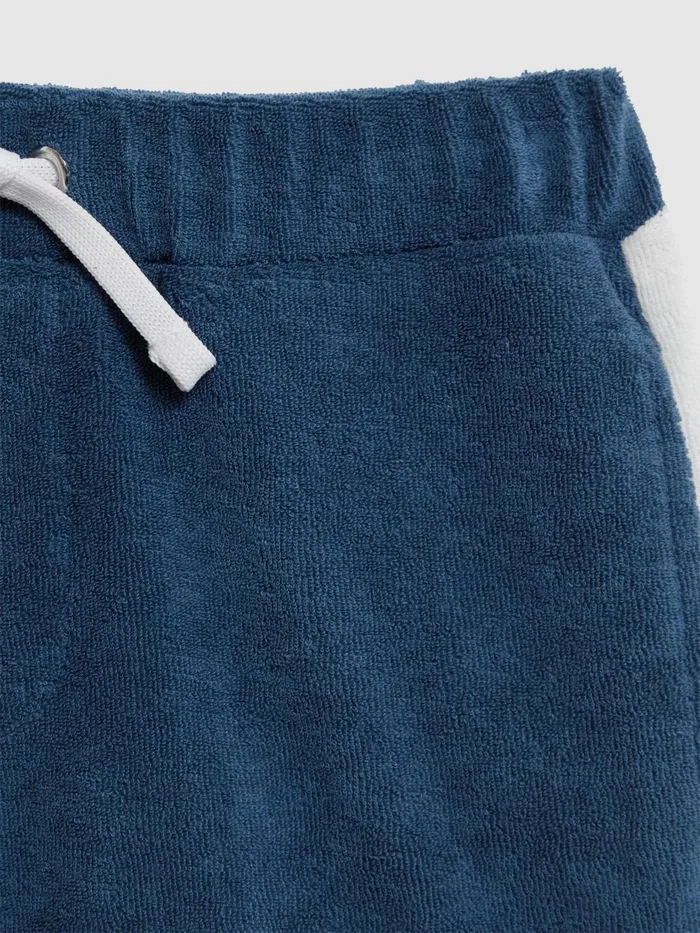 Children Marine Towelling Drawstring Shorts Cobalt Blue Reiss CoOrds
