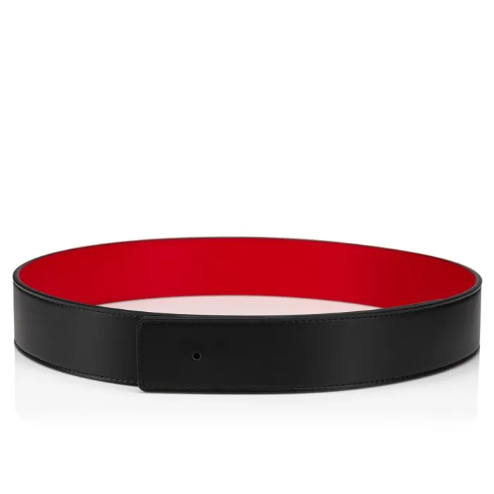 Christian Louboutin Belts Men Belt Strap Belt Strap 8211 Calf Leather 8211 Black