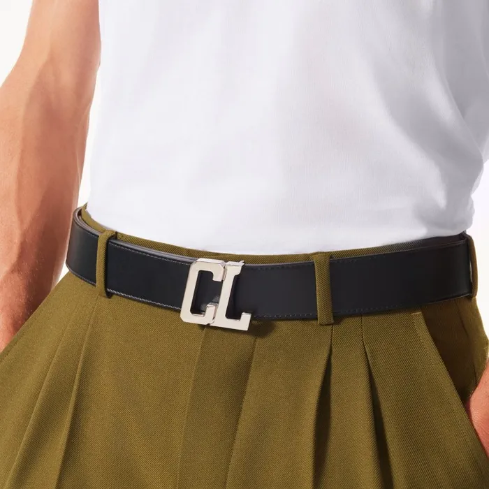 Christian Louboutin Belts Men Belt Strap Belt Strap 8211 Calf Leather 8211 Black