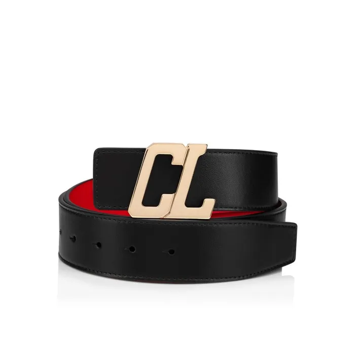 Christian Louboutin Belts Men Belt Strap Belt Strap 8211 Calf Leather 8211 Black