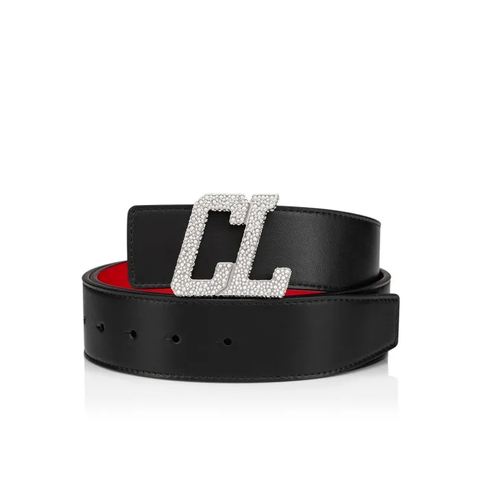Christian Louboutin Belts Men Belt Strap Belt Strap 8211 Calf Leather 8211 Black