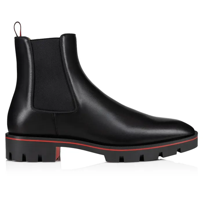 Christian Louboutin Boots Men Alpinosol Boots 8211 Smooth Calf Leather 8211 Black