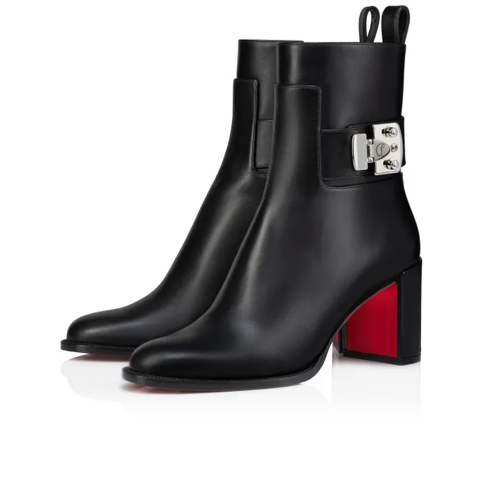 Christian Louboutin Boots Women Booty Lock 70 Mm Low Boots 8211 Calf Leather 8211 Black