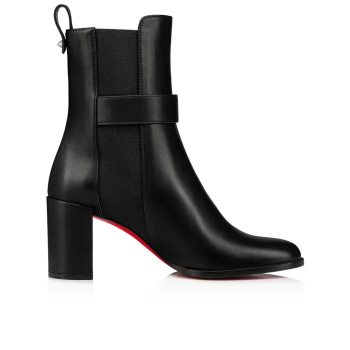 Christian Louboutin Boots Women CL Chelsea Booty 70 Mm Low Boots 8211 Calf Leather 8211 Black