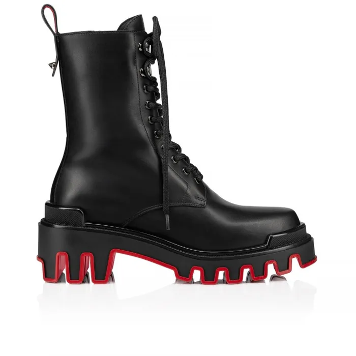 Christian Louboutin Boots Women Dune Trott Alta Low Boots 8211 Calf Leather 8211 Black