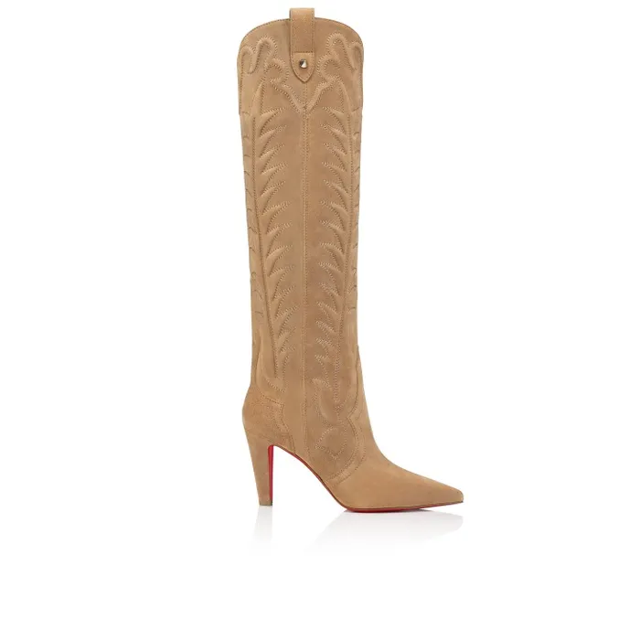 Christian Louboutin Boots Women Santia Botta 85 Mm Boots 8211 Veau Velours 8211 Lionne