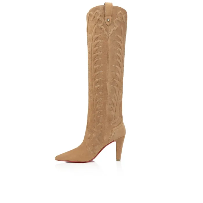Christian Louboutin Boots Women Santia Botta 85 Mm Boots 8211 Veau Velours 8211 Lionne