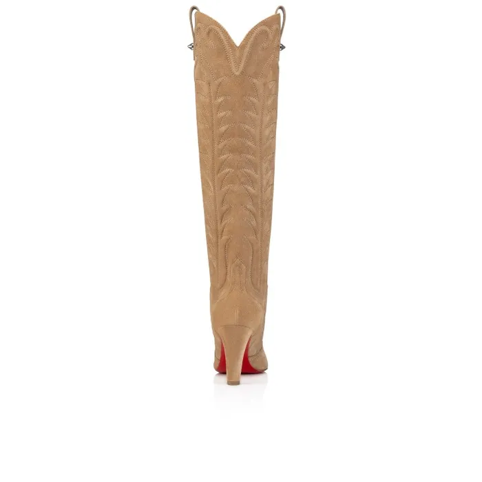 Christian Louboutin Boots Women Santia Botta 85 Mm Boots 8211 Veau Velours 8211 Lionne