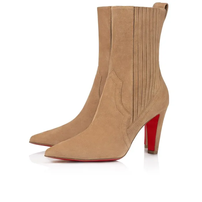 Christian Louboutin Boots Women Santigag 85 Mm Low Boots 8211 Veau Velours 8211 Lionne