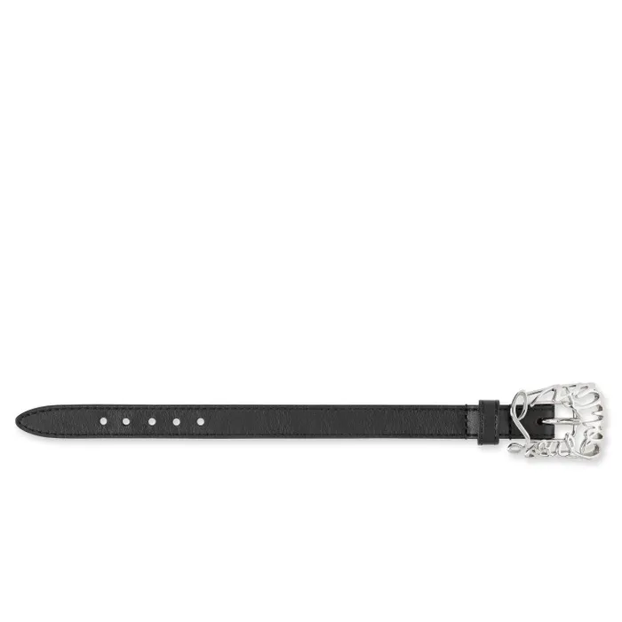 Christian Louboutin Bracelets WomenMen Giddy Bracelet 8211 Calf Leather 8211 Black