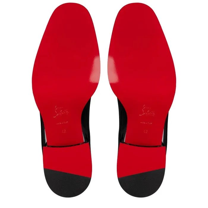 Christian Louboutin Buckles and Laceups Men Corteo On Spikes Oxford 8211 Patent Calf Leather And Spikes 8211 Black