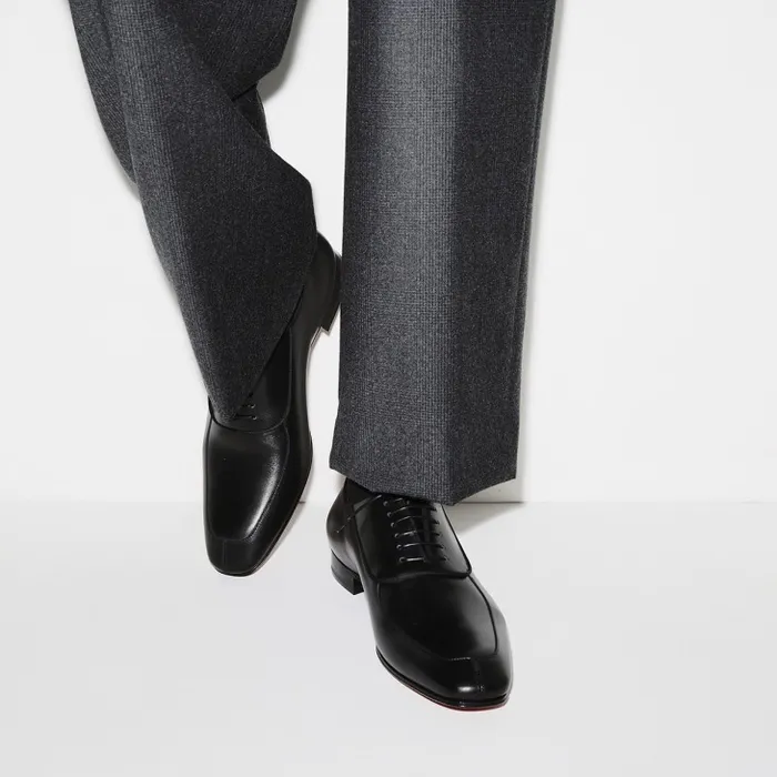 Christian Louboutin Buckles and Laceups Men Lafitte Oxford 8211 Calf Leather 8211 Black
