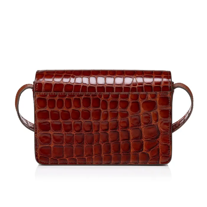 Christian Louboutin Crossbody Bags Women Loubi54 Crossbody Bag 8211 Alligator Embossed Calf Leather 8211 Acajou