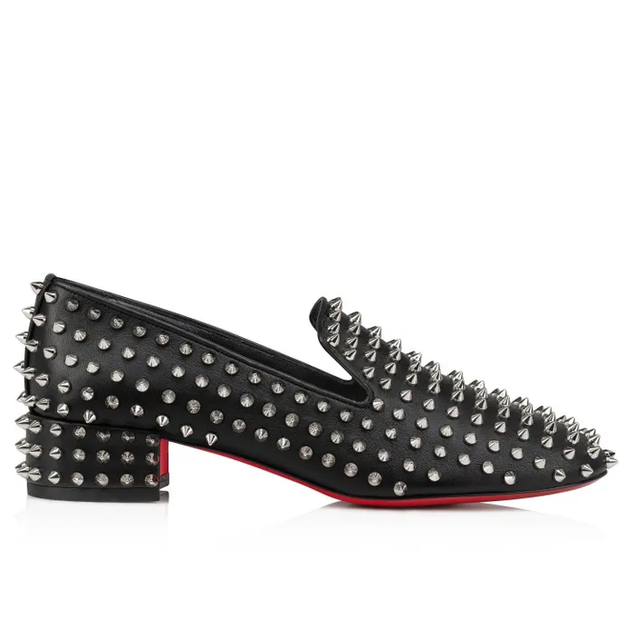 Christian Louboutin Flats and Loafers Women Spikeasy 30 Mm Loafers 8211 Nappa Leather 8211 Black