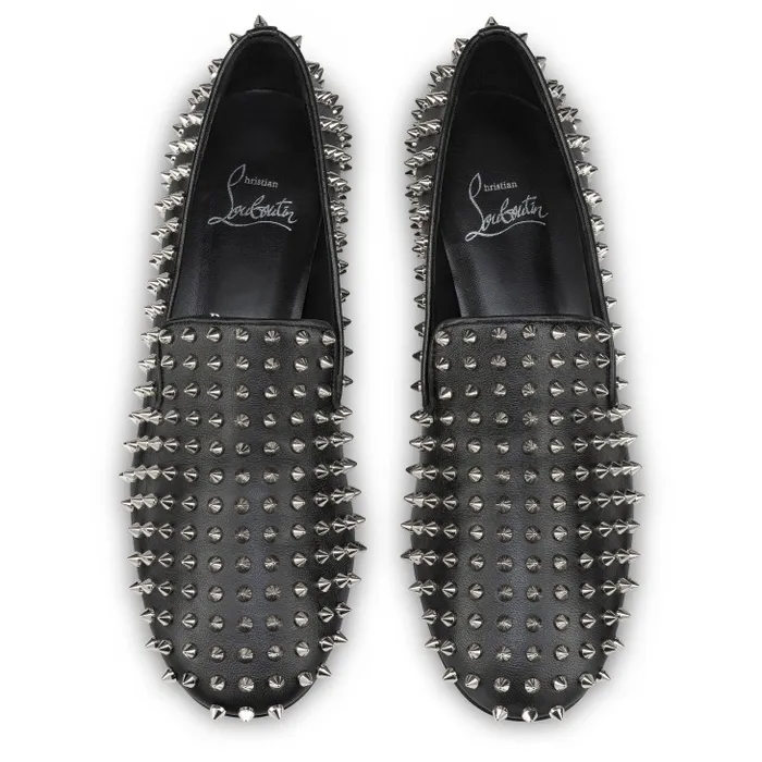 Christian Louboutin Flats and Loafers Women Spikeasy 30 Mm Loafers 8211 Nappa Leather 8211 Black