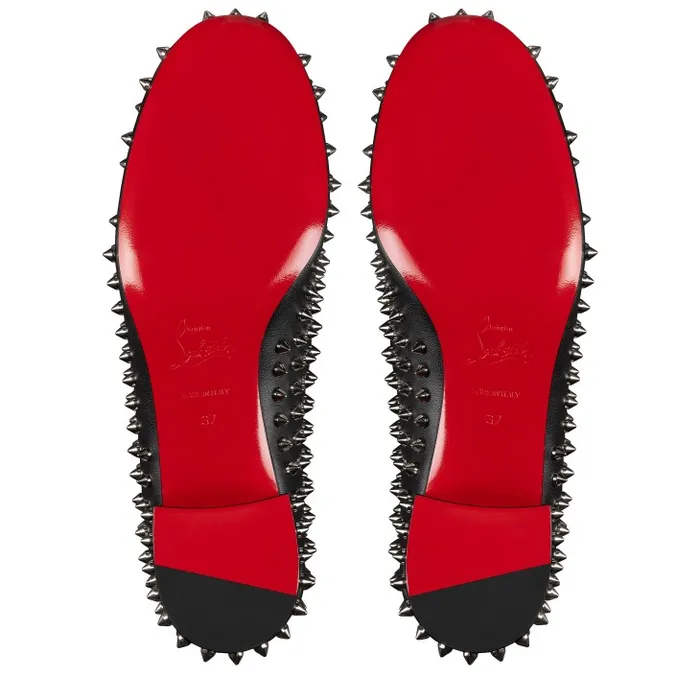 Christian Louboutin Flats and Loafers Women Spikeasy 30 Mm Loafers 8211 Nappa Leather 8211 Black