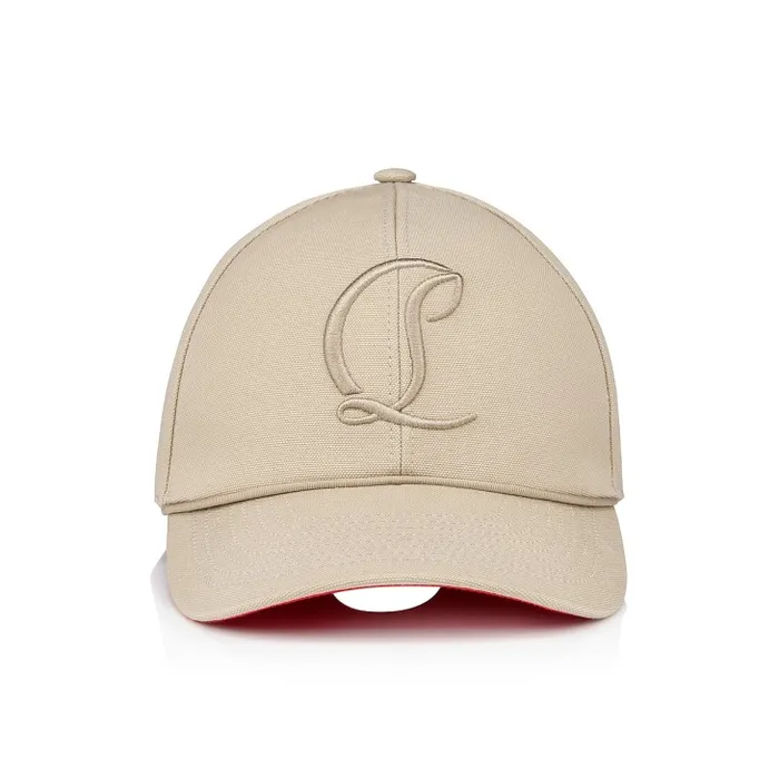 Christian Louboutin Hats WomenMen Mooncrest Baseball Cap 8211 Canva 8211 Saharienne