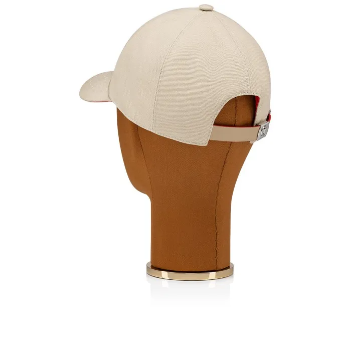 Christian Louboutin Hats WomenMen Mooncrest Baseball Cap 8211 Canva 8211 Saharienne