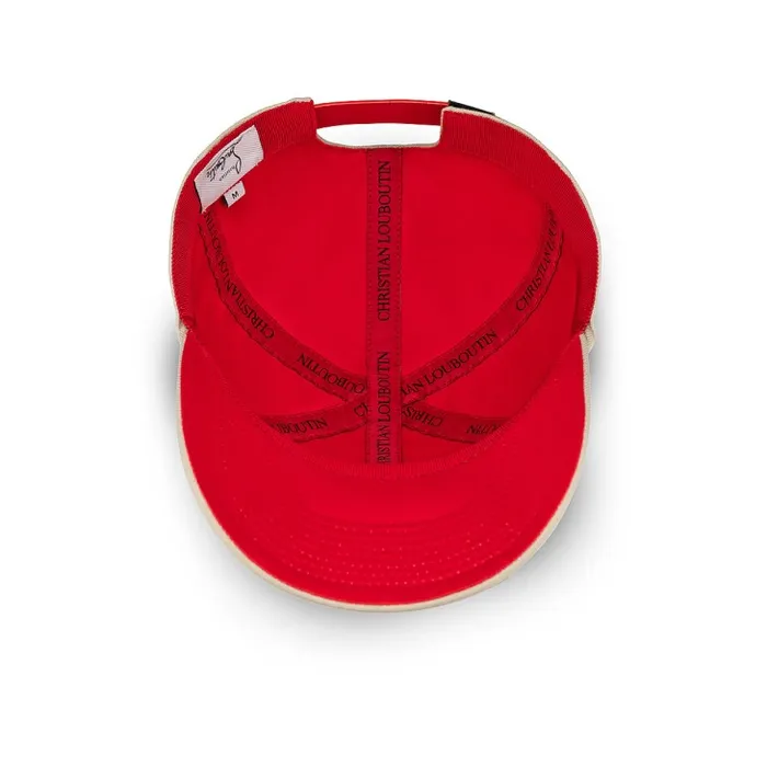 Christian Louboutin Hats WomenMen Mooncrest Baseball Cap 8211 Canva 8211 Saharienne