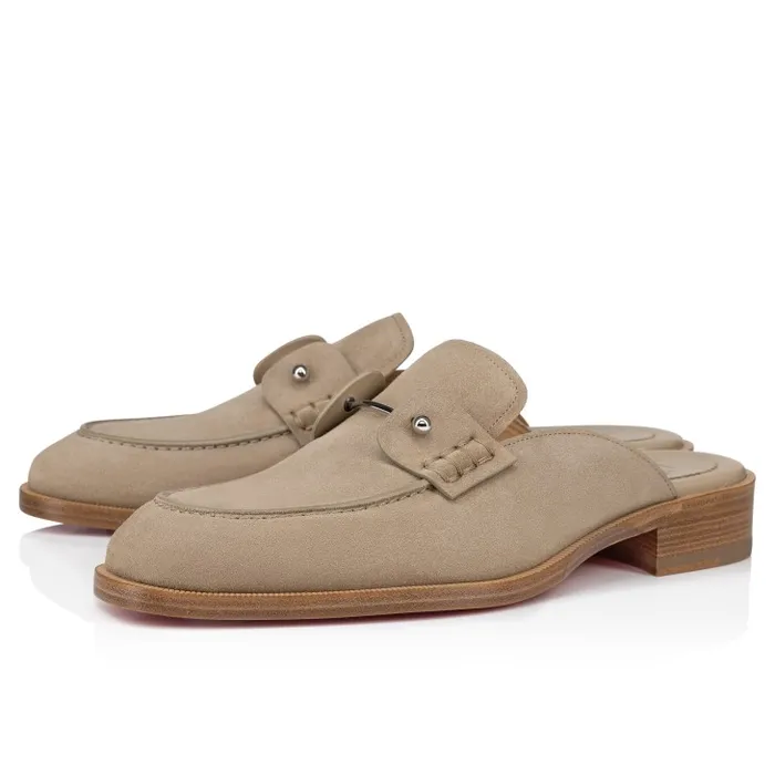 Christian Louboutin Loafers and Moccasins Men Chambeluss Mules 8211 Calf Leather 8211 Saharienne