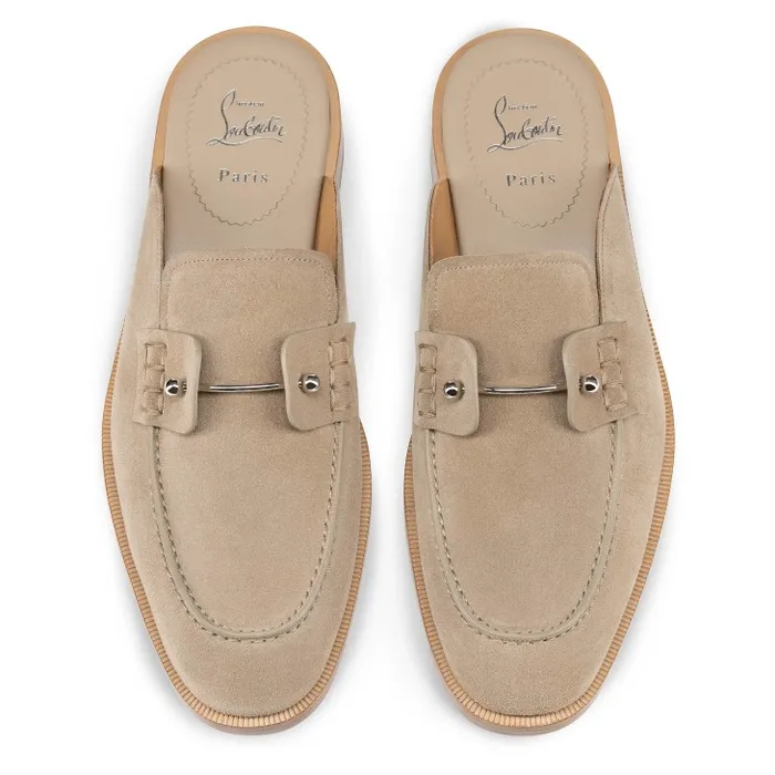 Christian Louboutin Loafers and Moccasins Men Chambeluss Mules 8211 Calf Leather 8211 Saharienne
