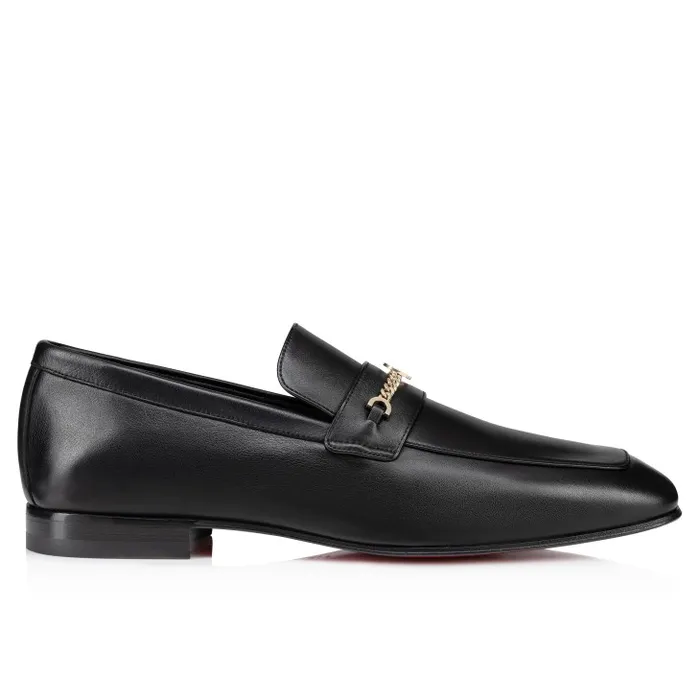 Christian Louboutin Loafers and Moccasins Men MJ Moc Loafers 8211 Calf Leather 8211 Black