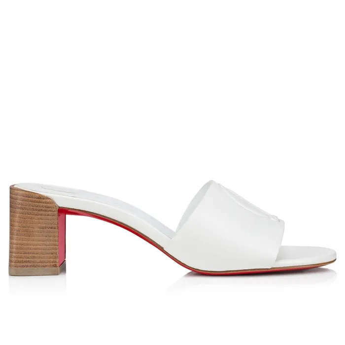 Christian Louboutin Mules Women So CL Mule 55 Mm Mules 8211 Nappa Leather 8211 Bianco